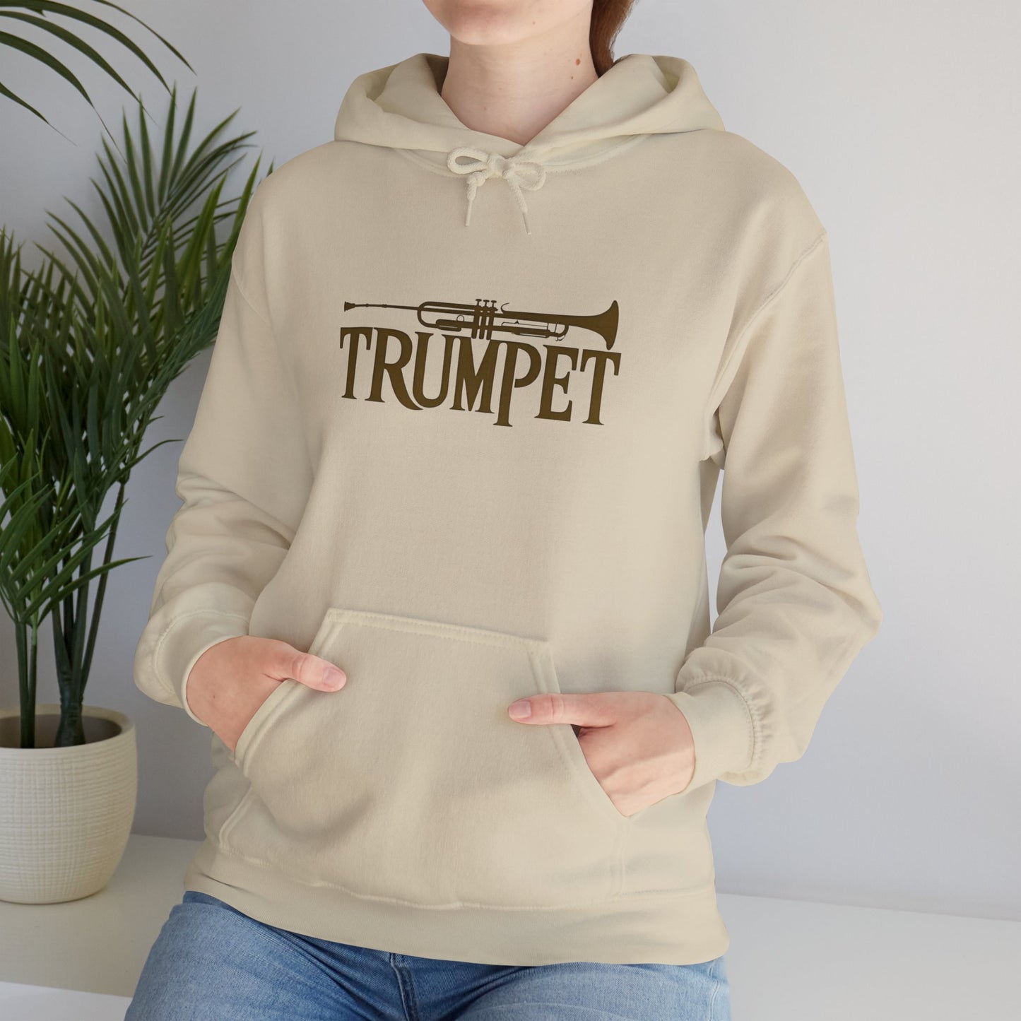 Vintage Design "Trumpet" Unisex Heavy Blend™ Hooded Sweatshirt