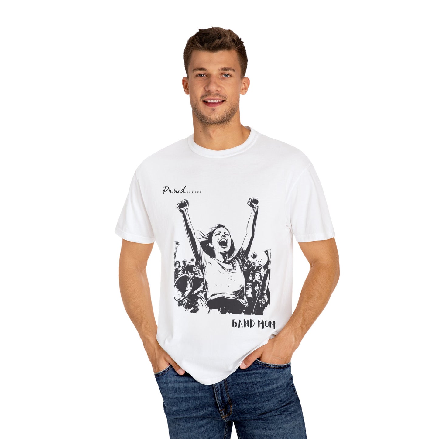 " Band Parent" Unisex Garment-Dyed T-shirt