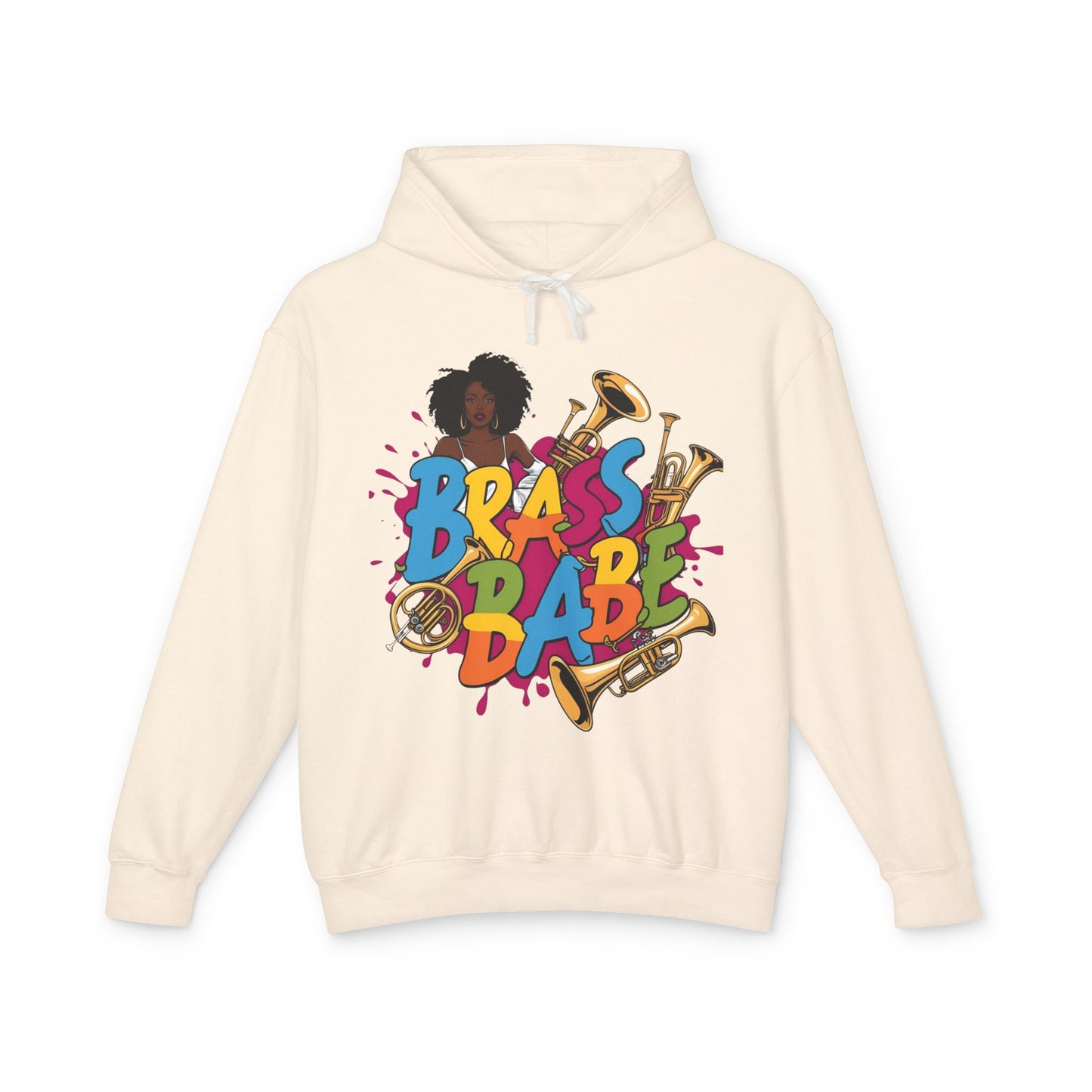 Unisex "Brass Babe" Lightweight Hooded Sweatshirt