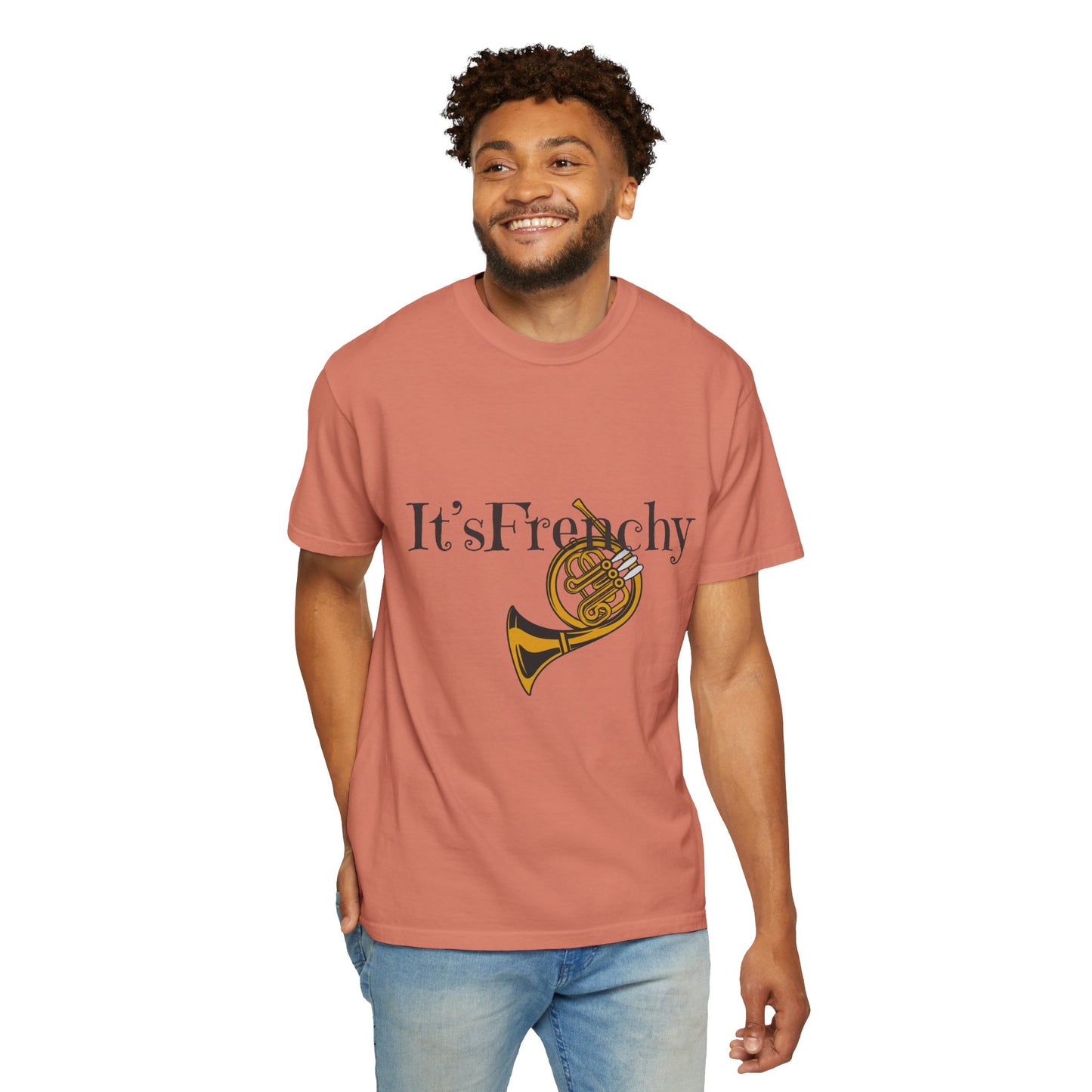"French Horn" Unisex Garment-Dyed T-shirt