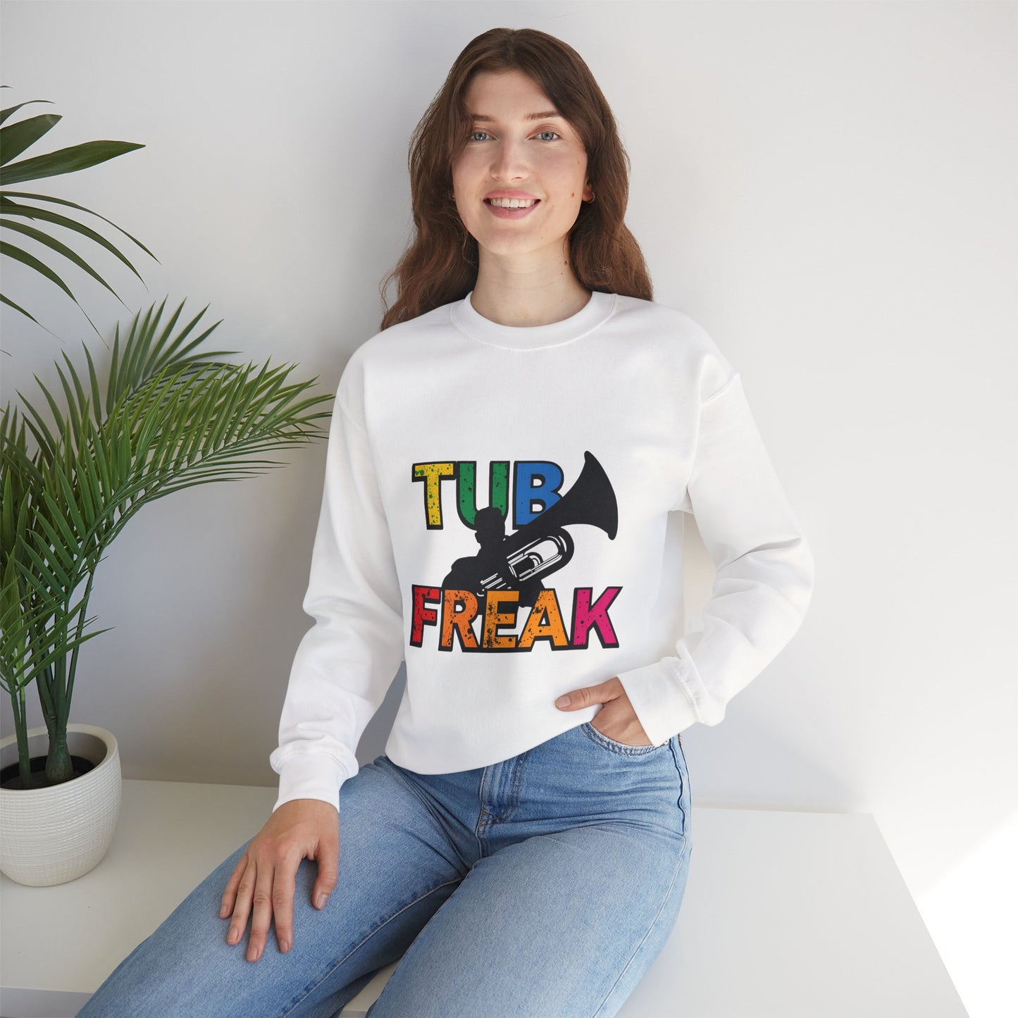"Tuba Freak" Colorful Crew neck Sweatshirt