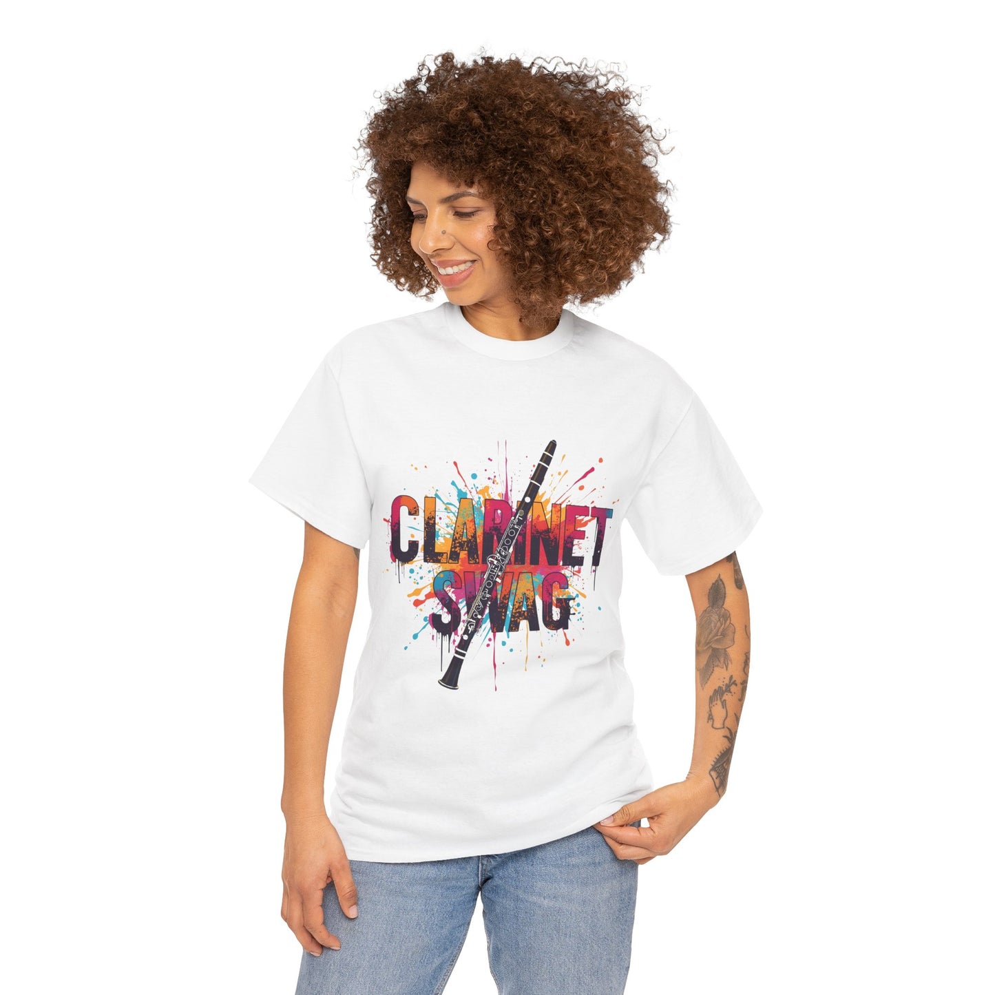 "Clarinet Swag" Colorful Unisex Casual T-Shirt