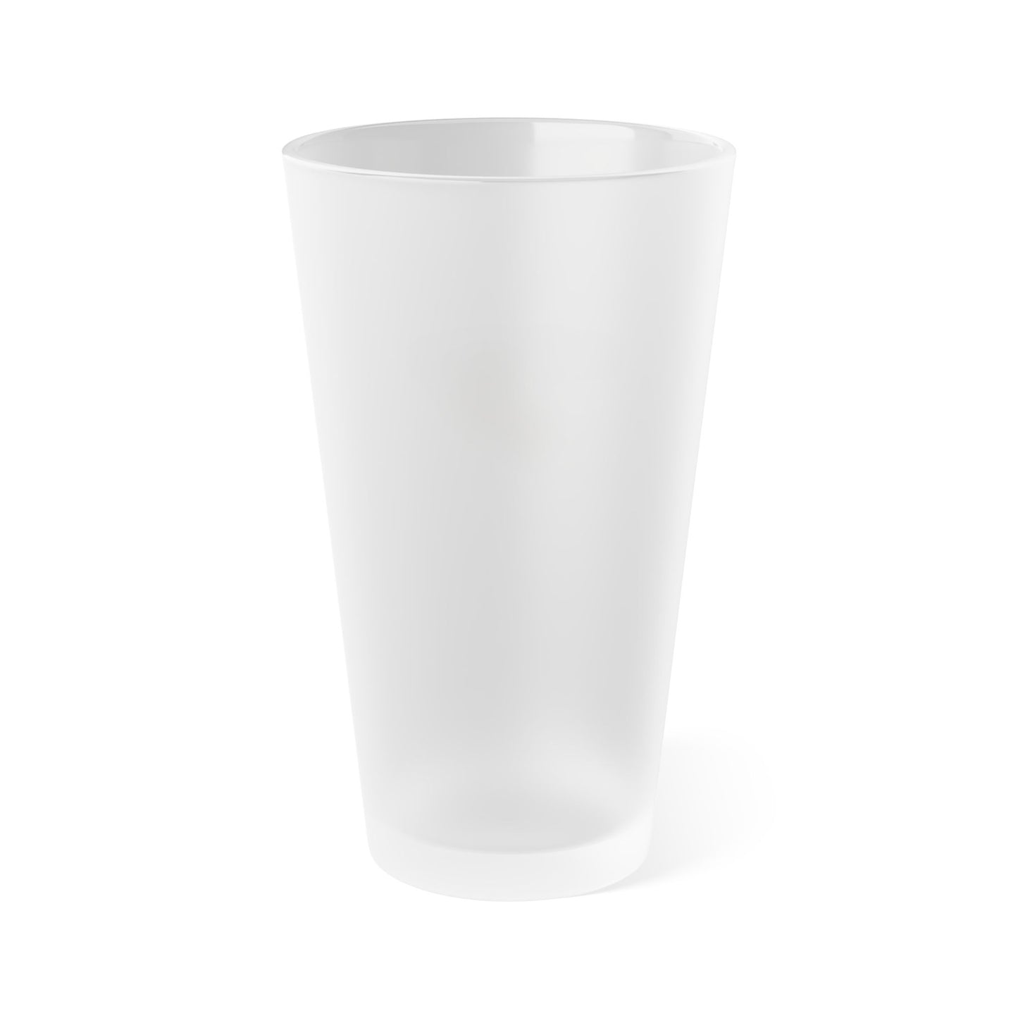 "French Horn" Frosted Pint Glass, 16oz