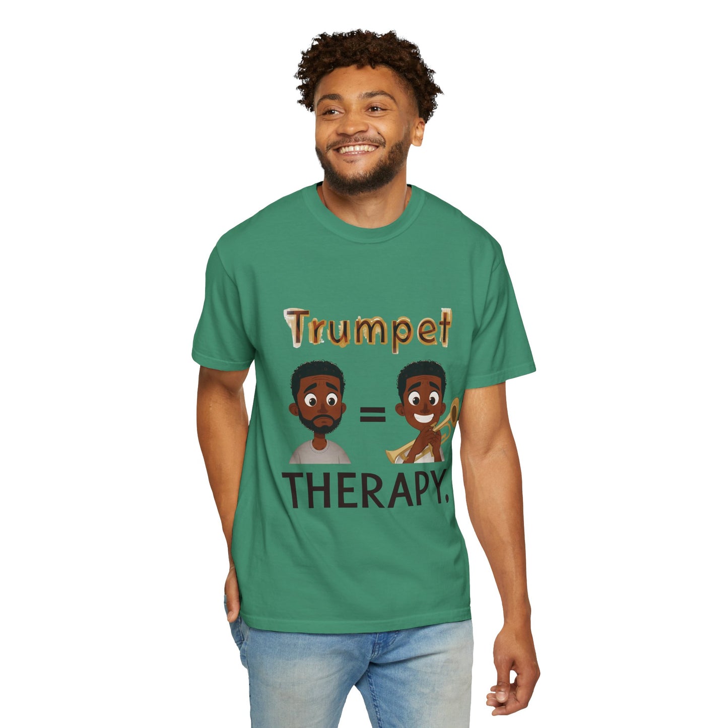 "Trumpet Therapy" Unisex Music T-Shirt
