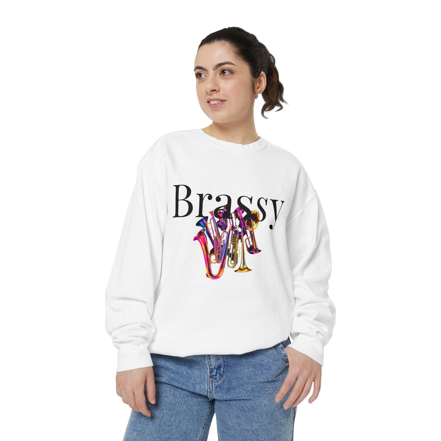 " Brassy Bunch" Unisex Garment-Dyed Sweatshirt