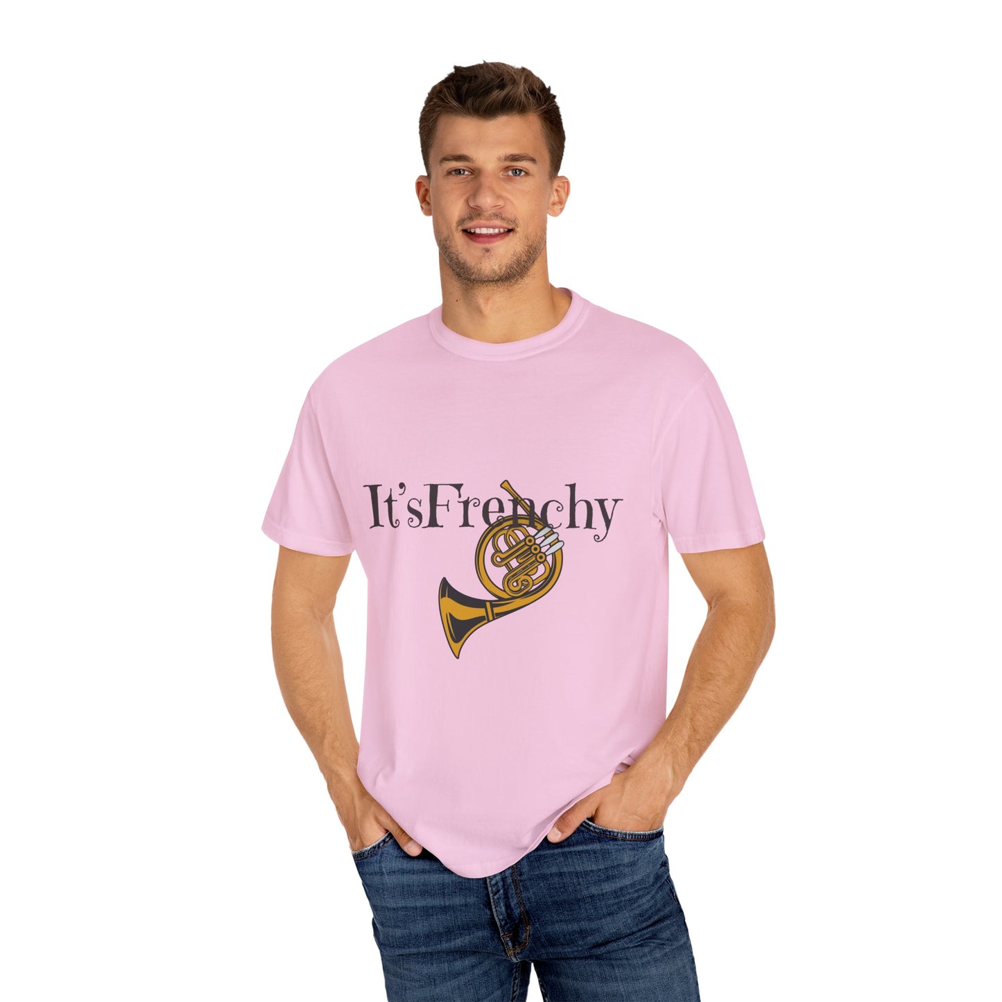"French Horn" Unisex Garment-Dyed T-shirt