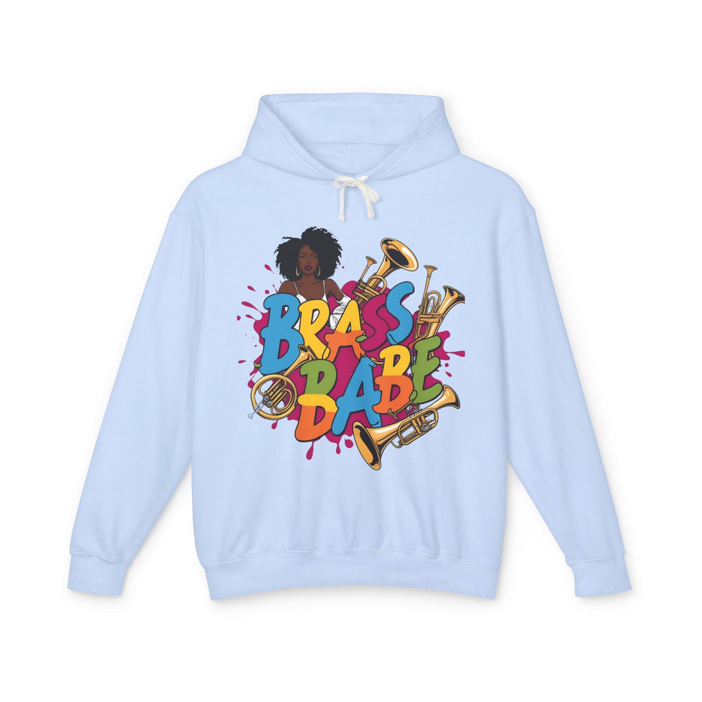 Unisex "Brass Babe" Lightweight Hooded Sweatshirt
