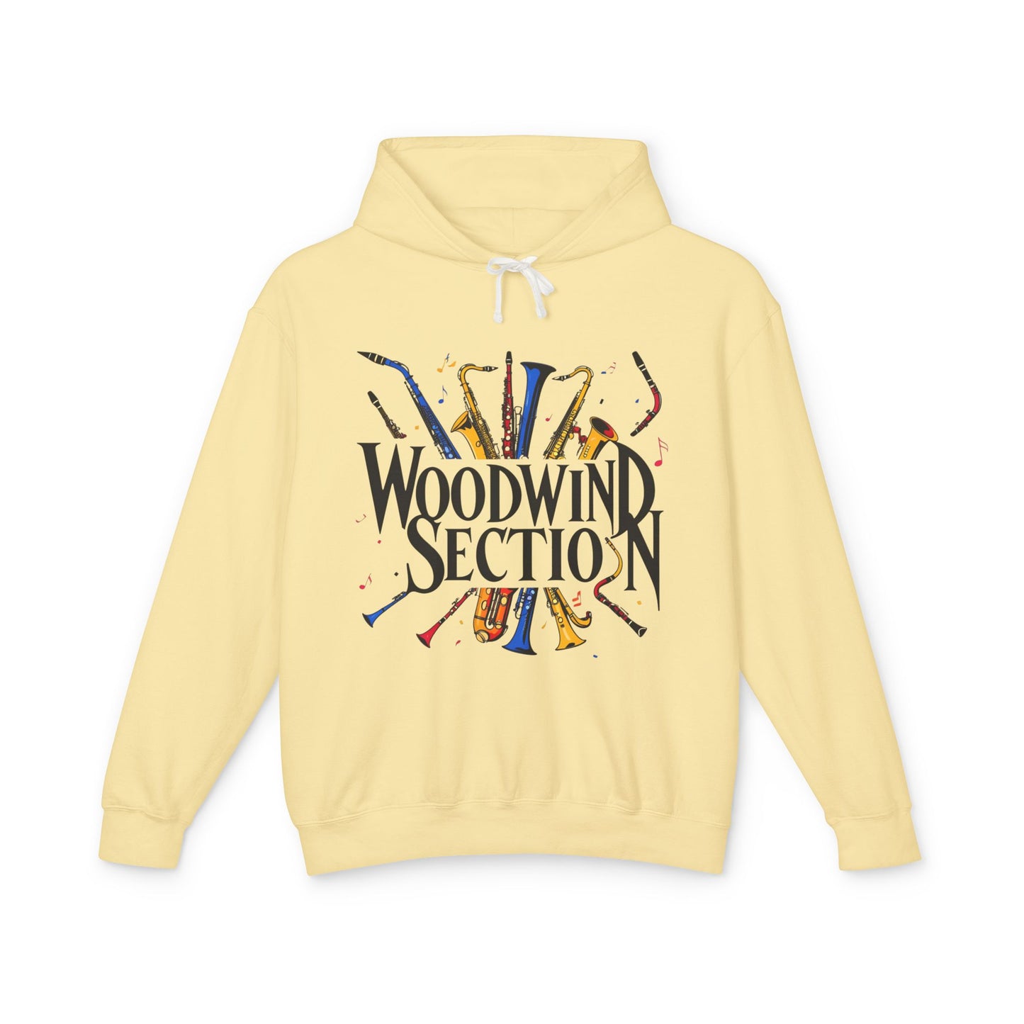 "Woodwind Section" Hooded Unisex Lightweight Sweatshirt