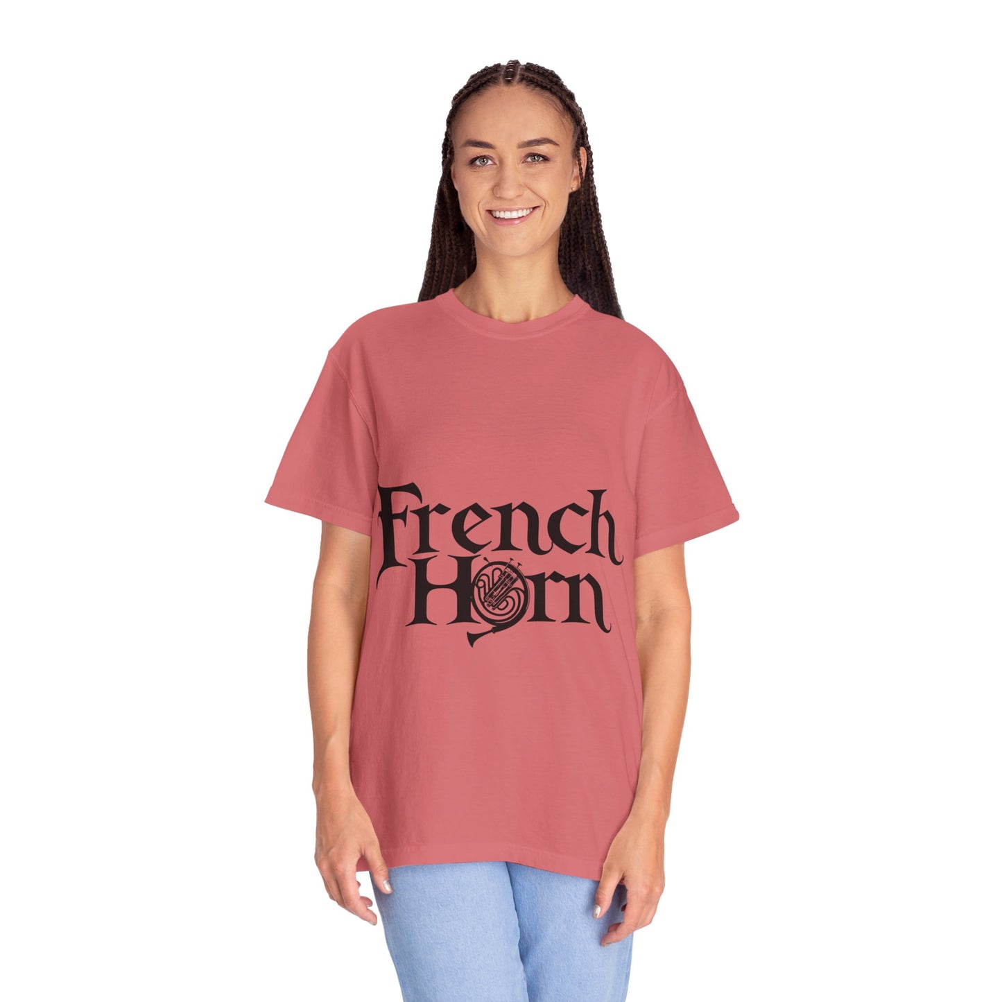 "French Horn" Unisex Garment-Dyed T-shirt