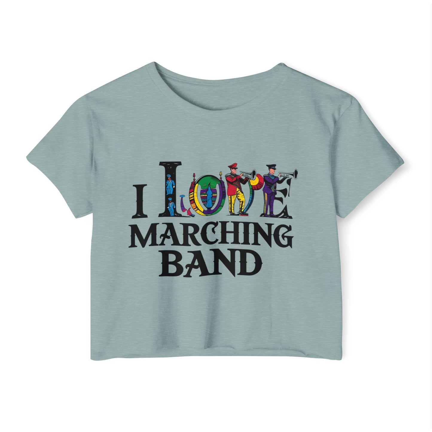 "I Love Marching Band" Festival Crop Top
