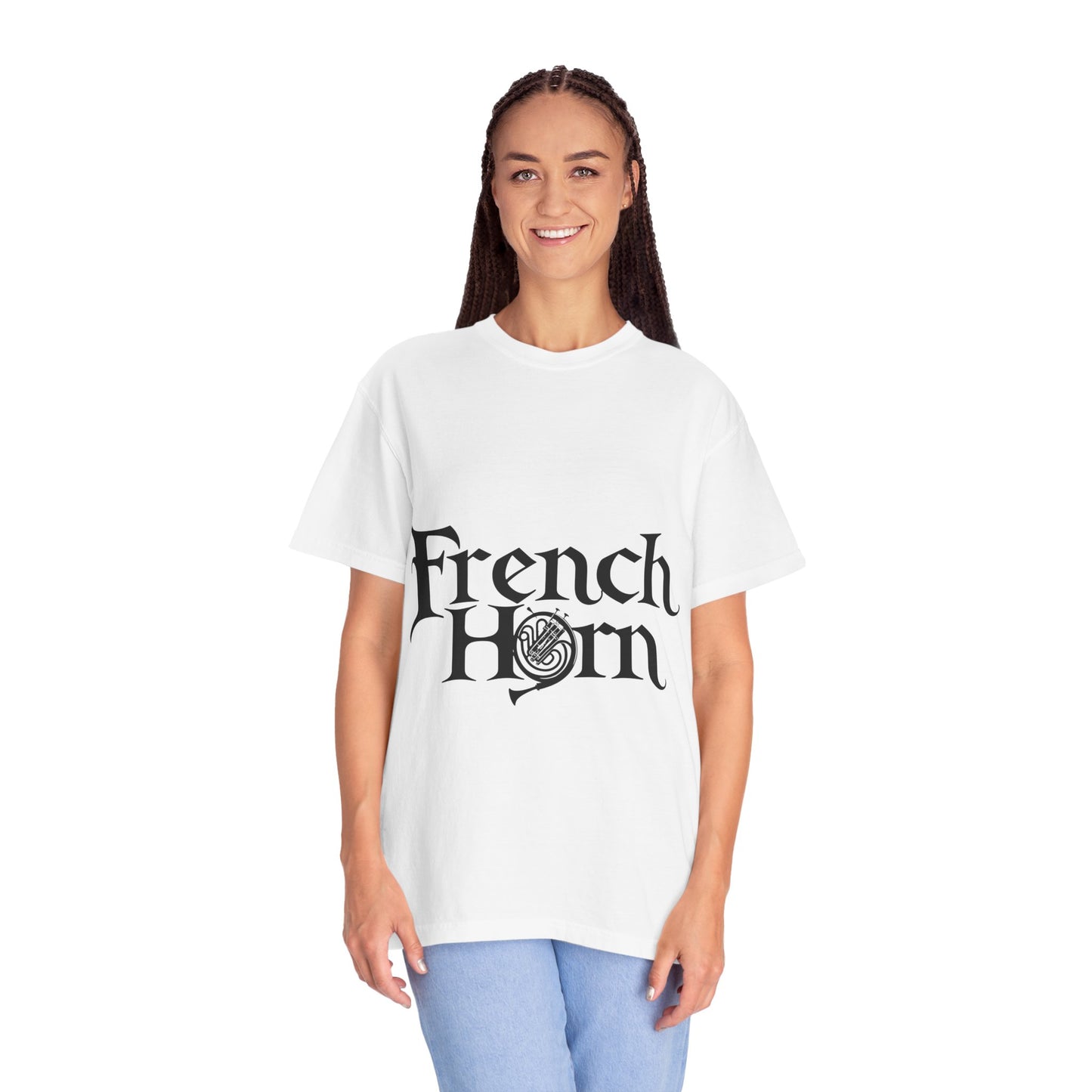 "French Horn" Unisex Garment-Dyed T-shirt
