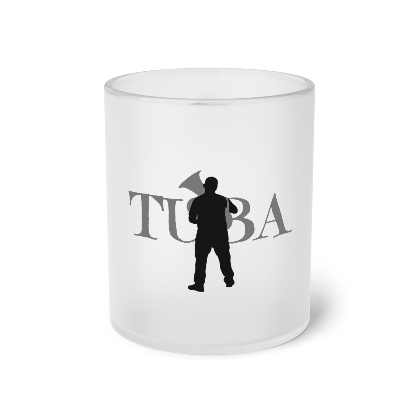 Tuba Frosted Glass Mug