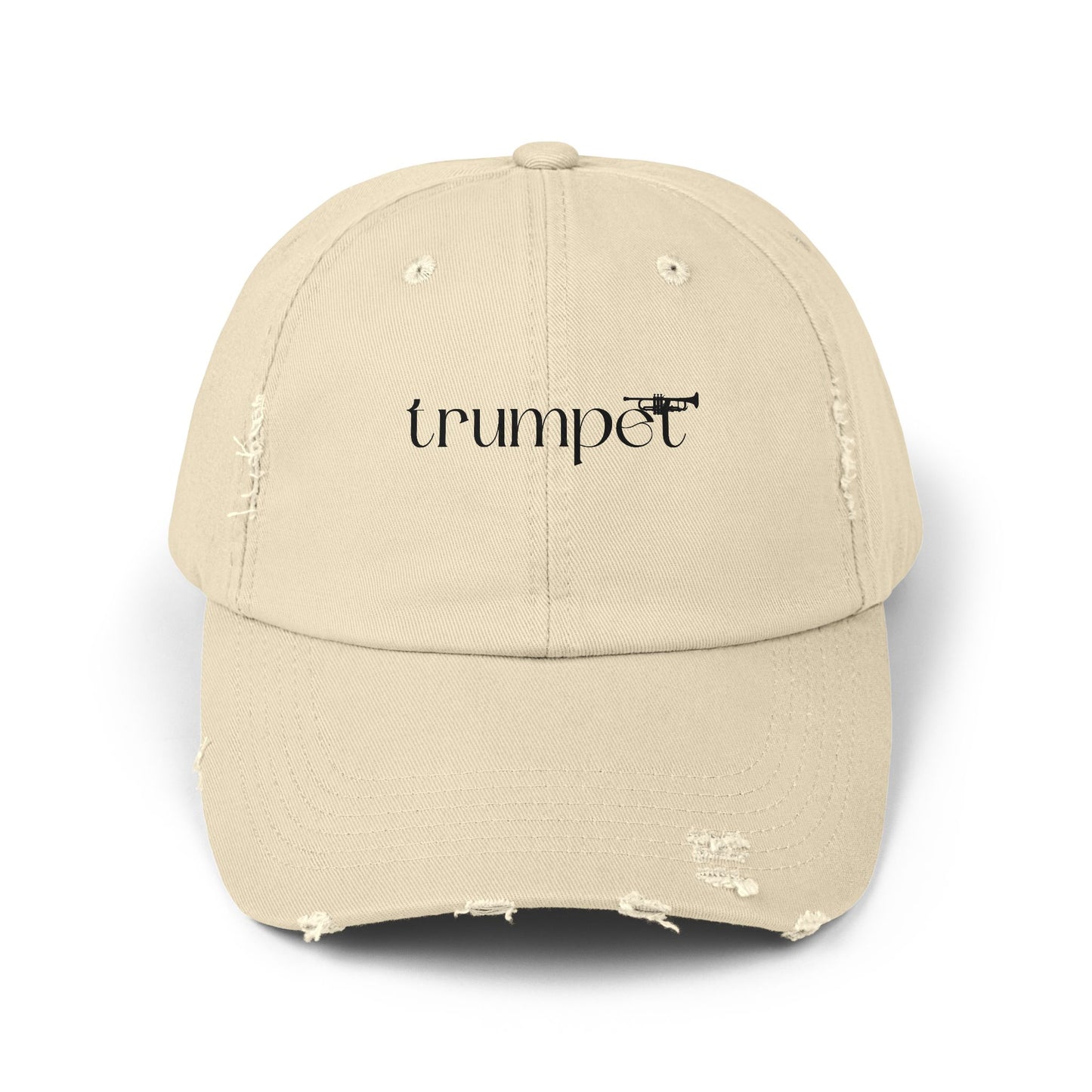 Unisex "Trumpet" Distressed Cap