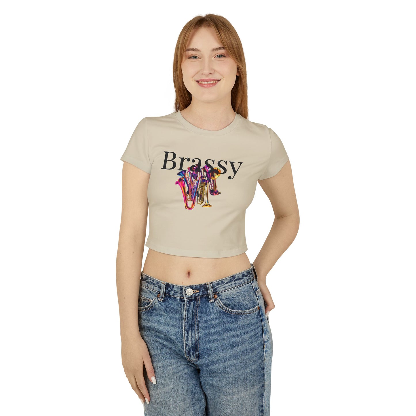 Women's "Brassy" Baby Tee