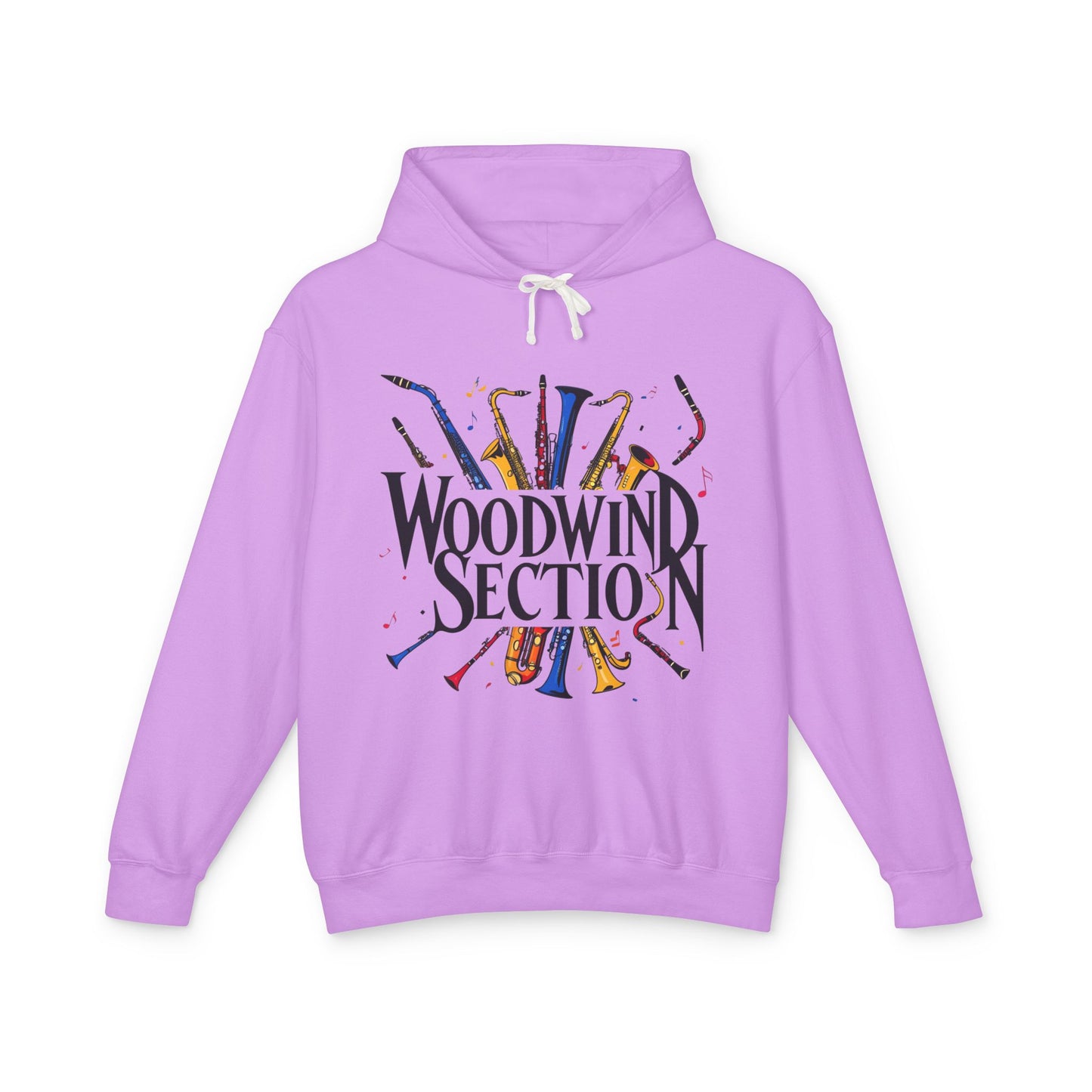 "Woodwind Section" Hooded Unisex Lightweight Sweatshirt