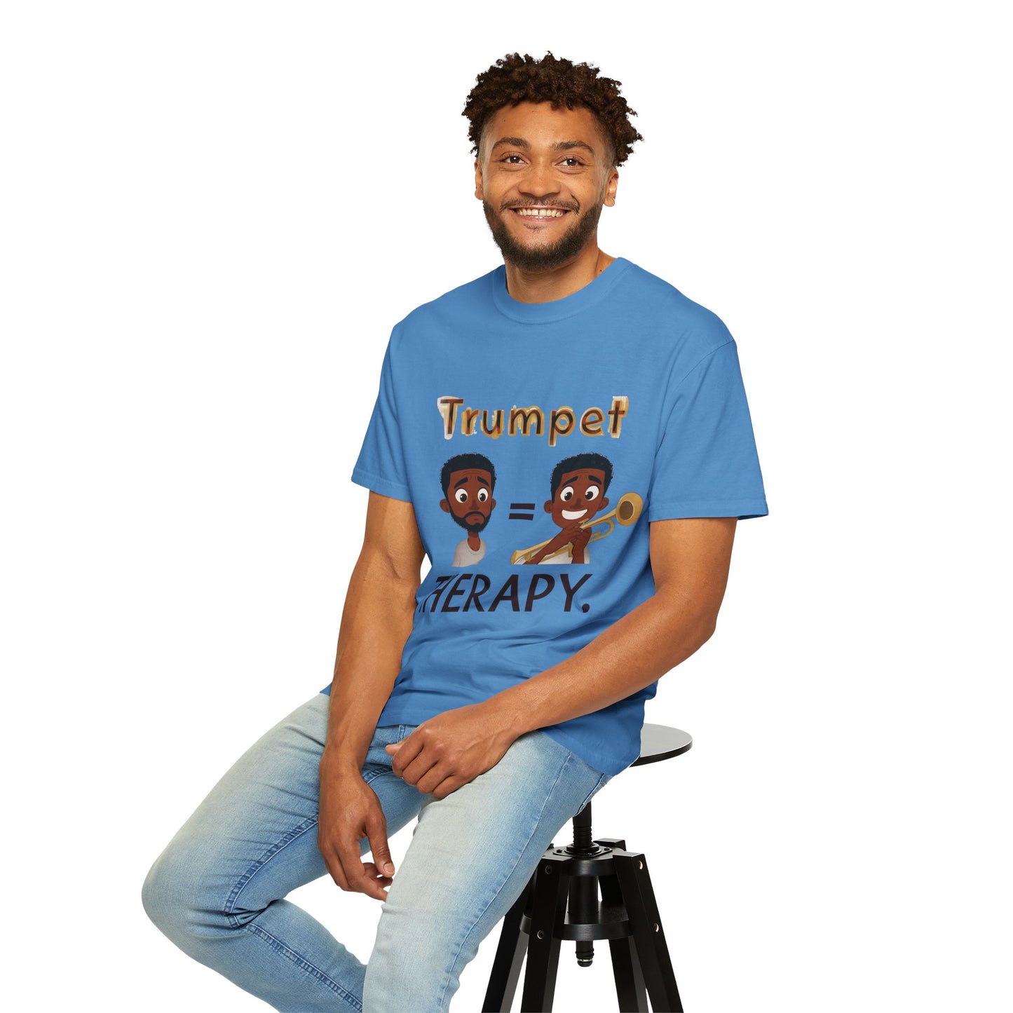 "Trumpet Therapy" Unisex Music T-Shirt