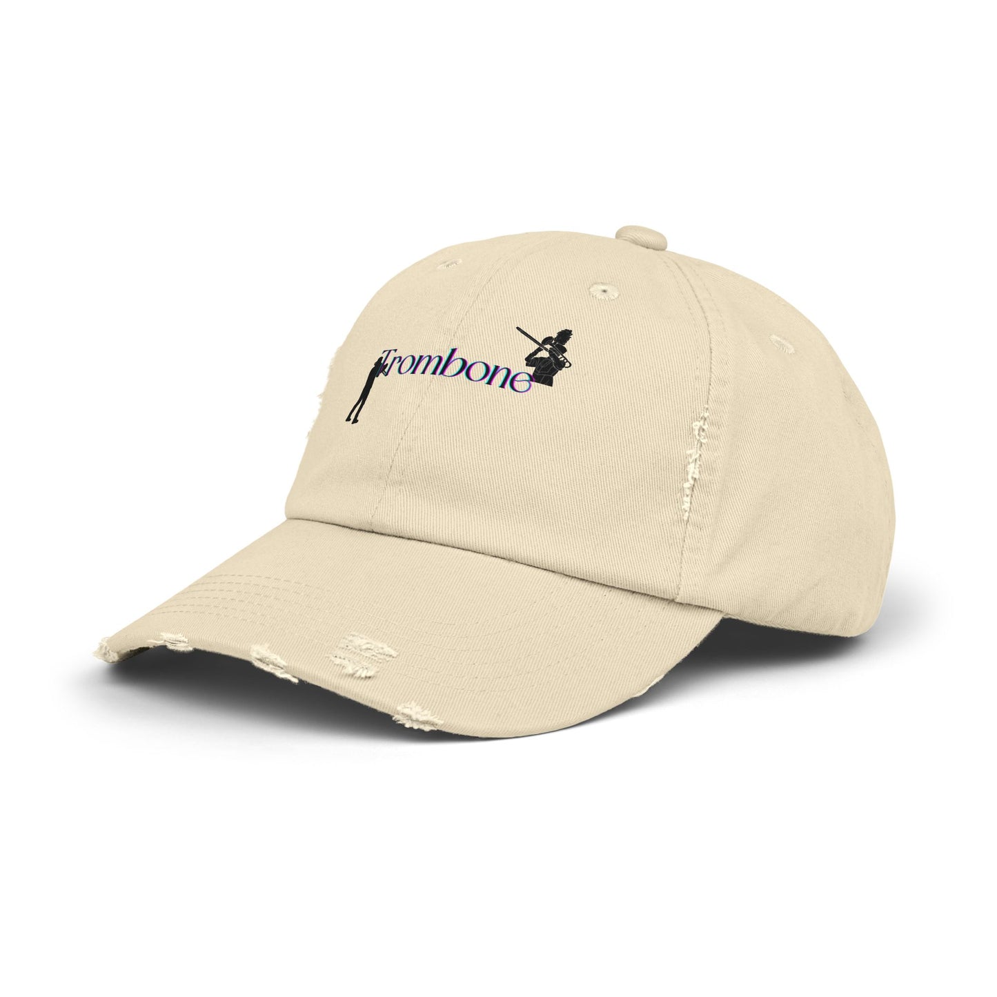 Unisex Distressed Trombone Cap