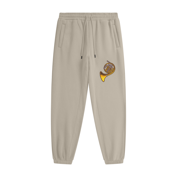 "French Horn" Street-wear Unisex Fleece Joggers