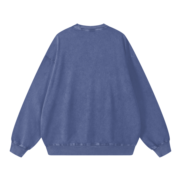 "Trumpet" Unisex Acid Wash Oversize Sweatshirt