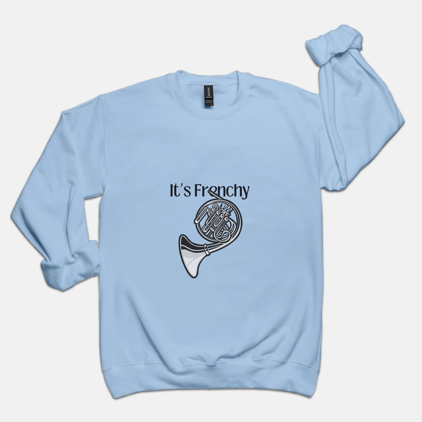 "French Horn" Unisex Crew Neck Sweatshirt