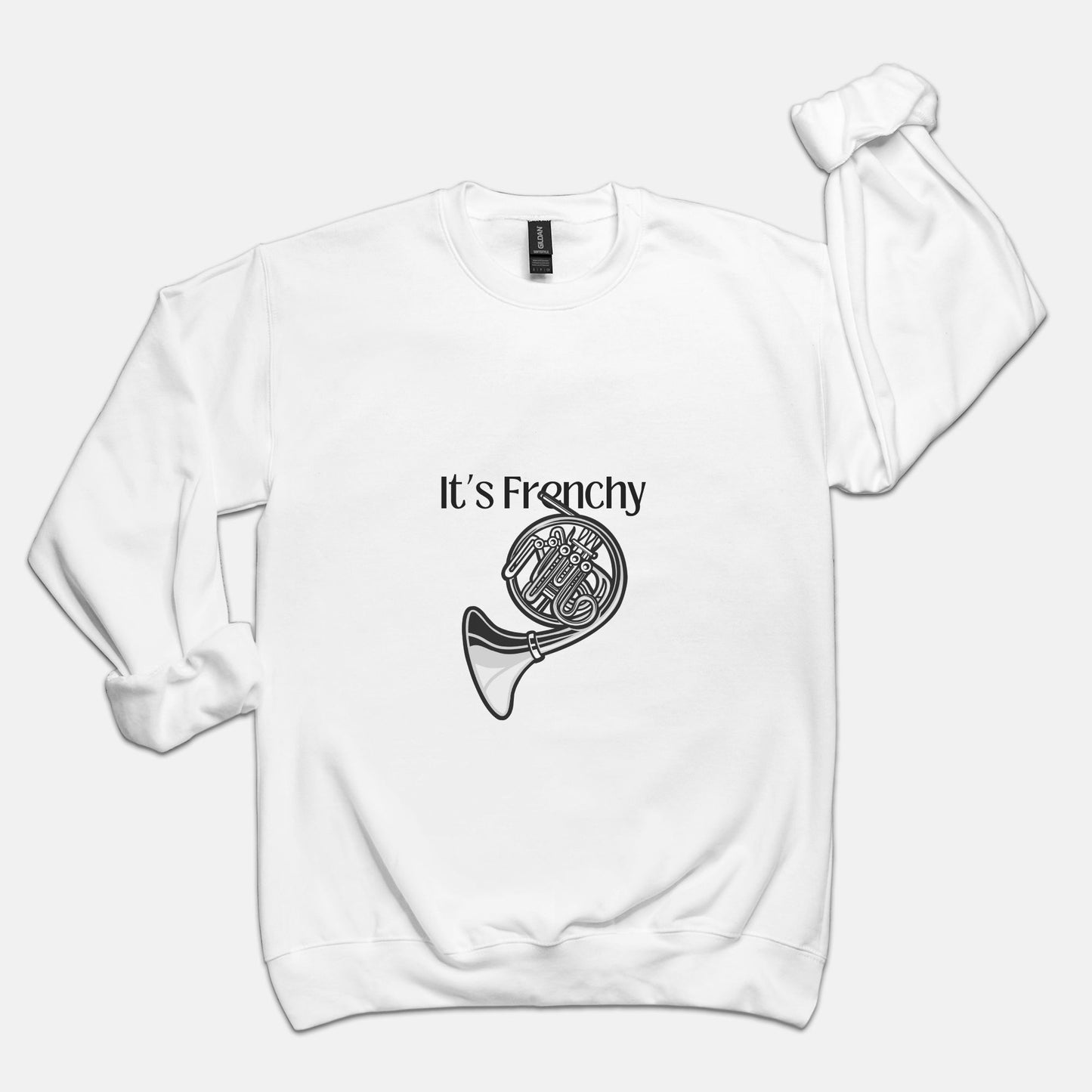 "French Horn" Unisex Crew Neck Sweatshirt