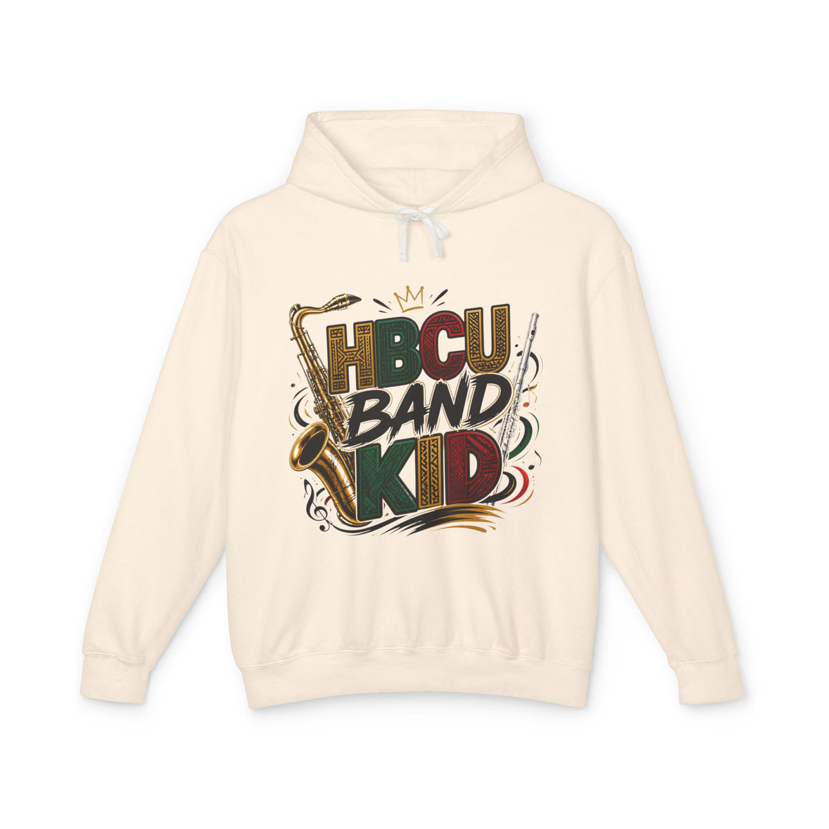 "HBCU Band Kid" Unisex Lightweight Hooded Sweatshirt