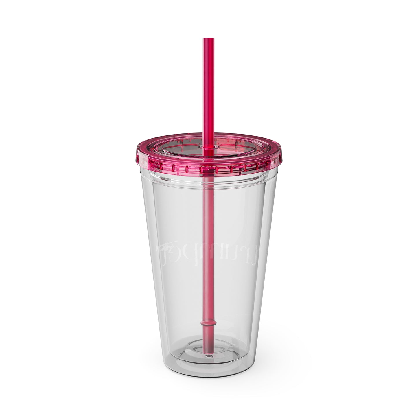 Sun-splash Tumbler with Straw, 16 oz.