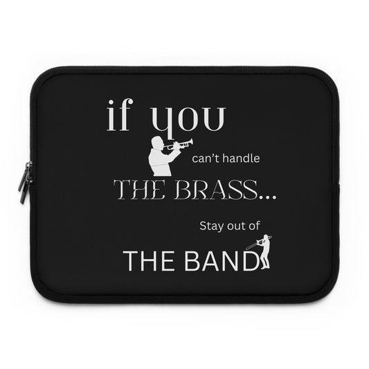 "Brass" Black Laptop Sleeve