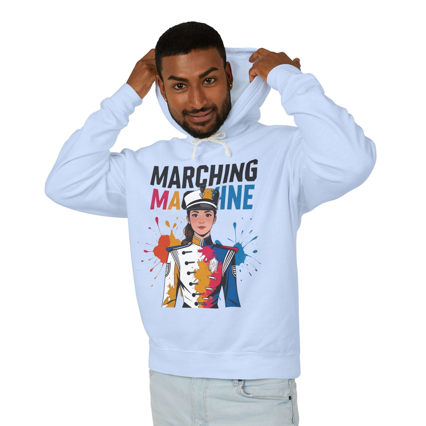 "Marching Machine"  Unisex Lightweight Hoodie