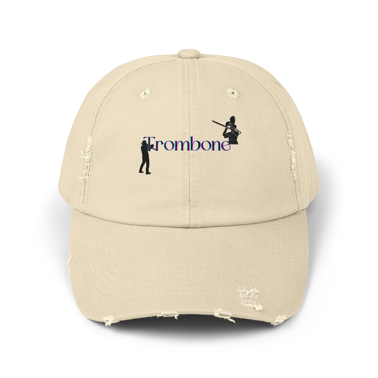 Unisex Distressed Trombone Cap