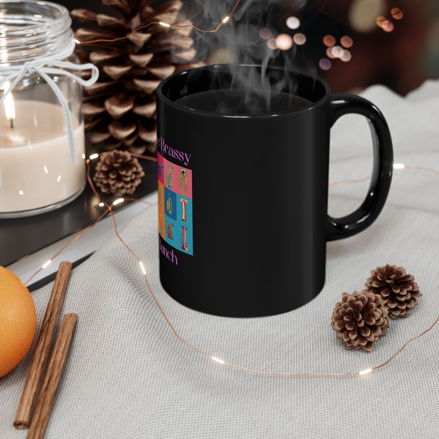 "Brassy Bunch" Black Mug (11oz, 15oz)