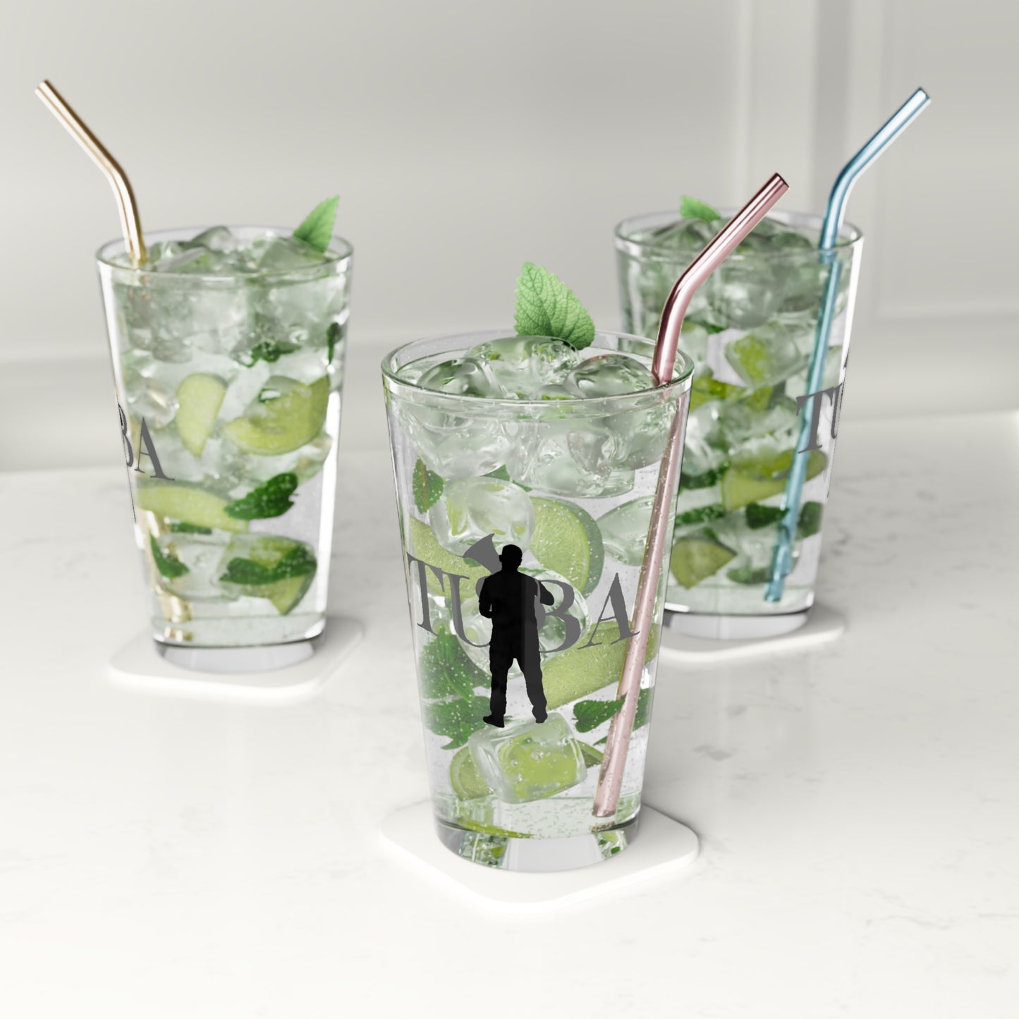 "Tuba" Pint Glass, 16oz
