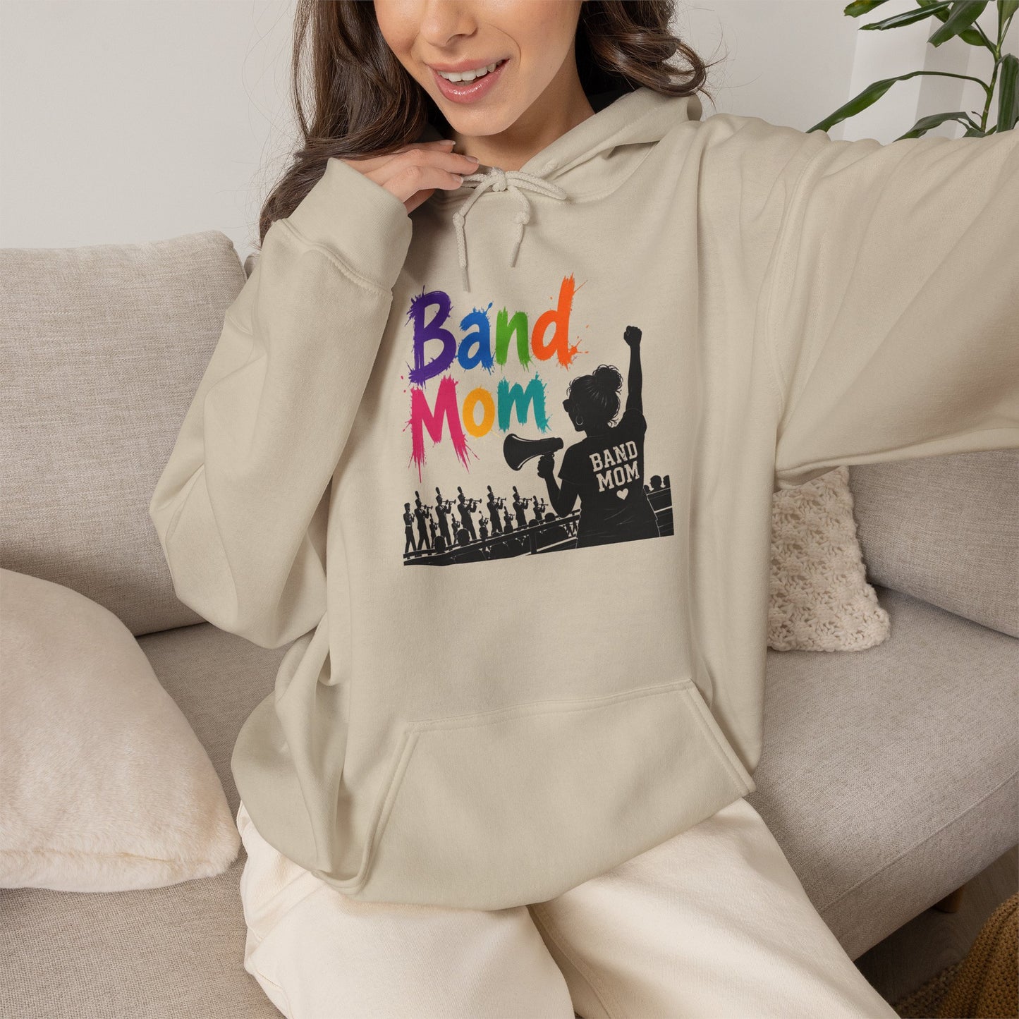 Colorful Band Mom Hoodie