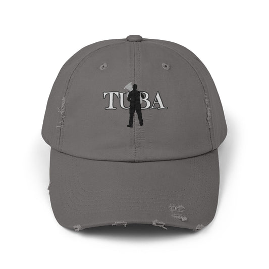 Unisex Tuba Distressed Cap