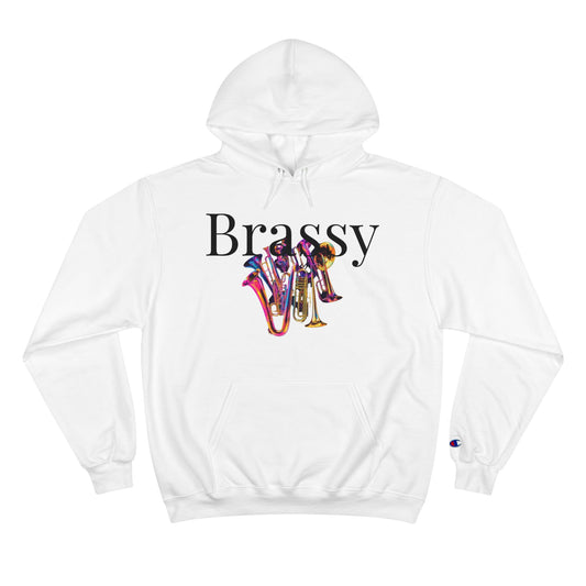 White "Brassy" Champion Hoodie