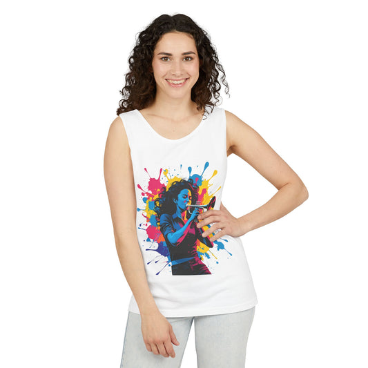 Vibrant Trumpet Musician  Tank Top