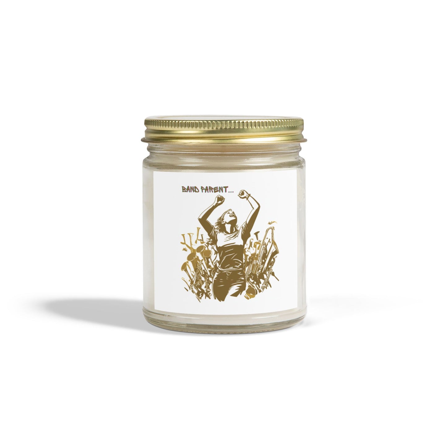 "Band Parent" Scented Candles, Coconut Apricot Wax (4oz, 9oz)