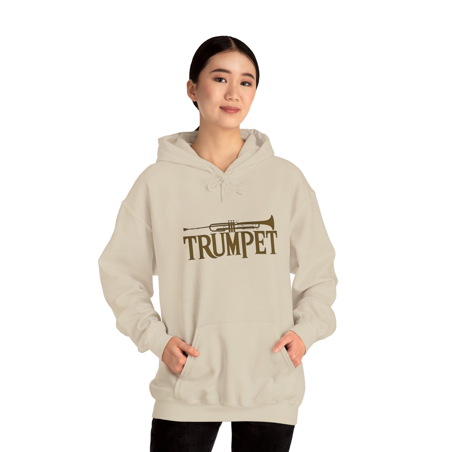 Vintage Design "Trumpet" Unisex Heavy Blend™ Hooded Sweatshirt