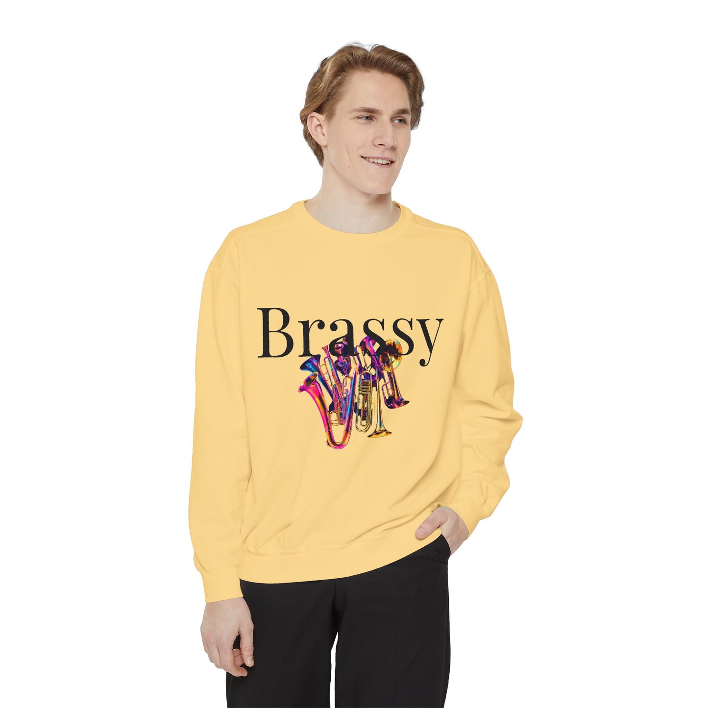 " Brassy Bunch" Unisex Garment-Dyed Sweatshirt