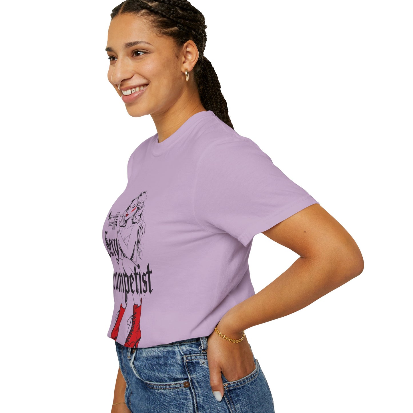 "Sexy Trumpetist"  Unisex Garment-Dyed T-shirt