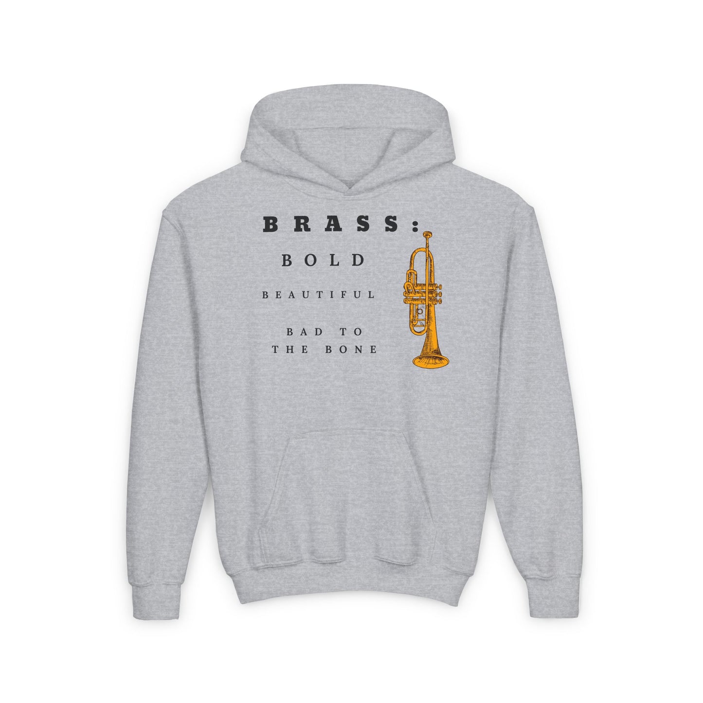 "Brass Bold" Heavy Blend Hooded Sweatshirt