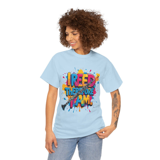 " Reed Therefore I Am" Colorful Unisex Cotton Tee