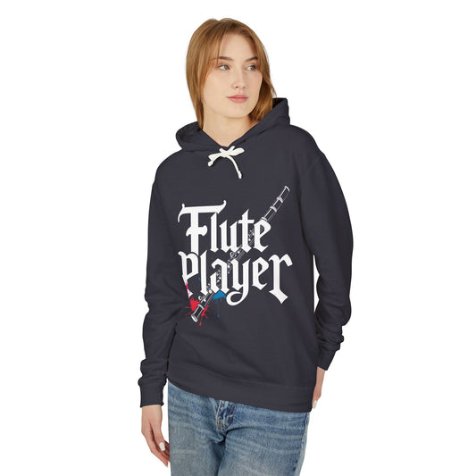 "Flute Player" Unisex Hoodie - Lightweight Sweatshirt