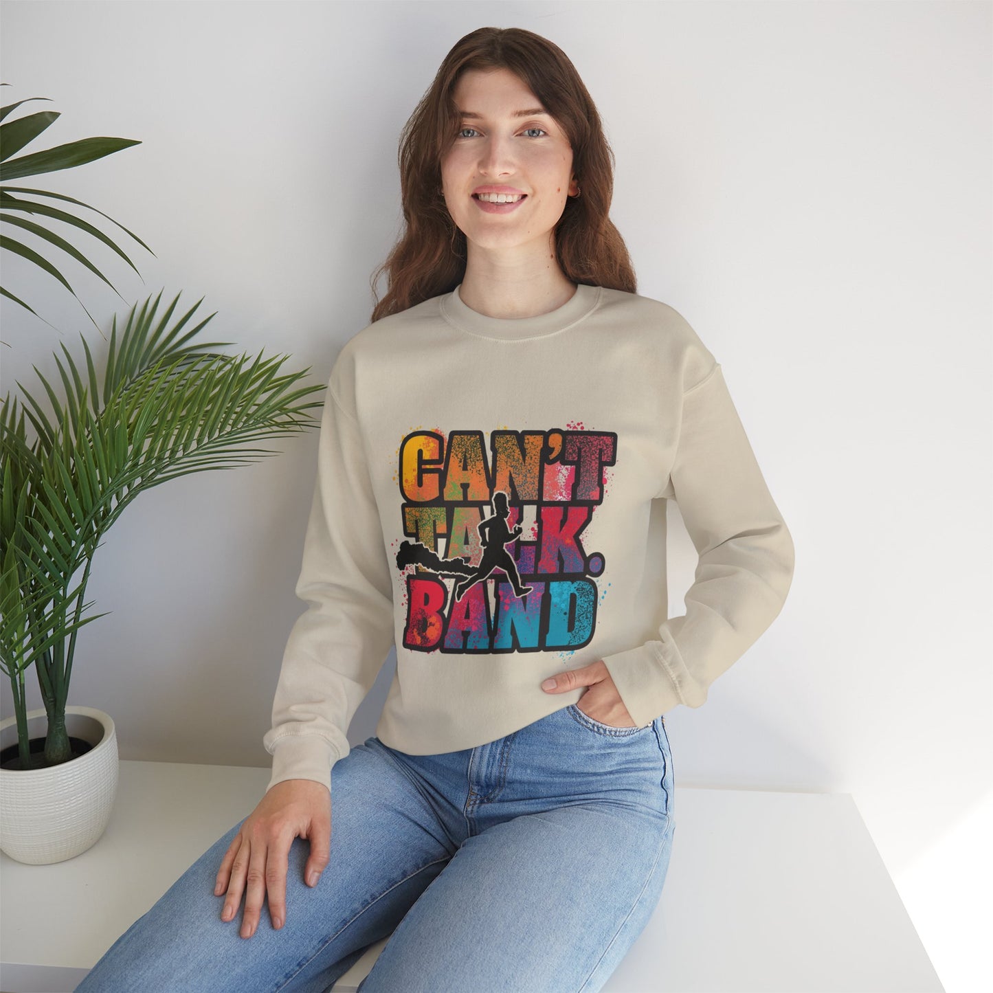 Can't Talk Band Sweatshirt — Retro Music Crewneck