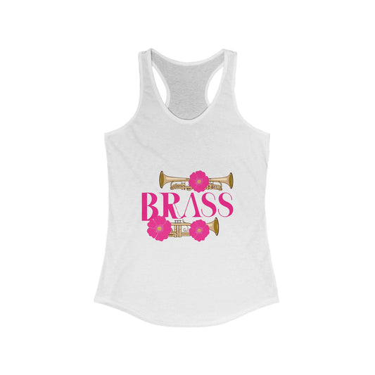 "Brass" Floral Women's Racer-back Tank Top