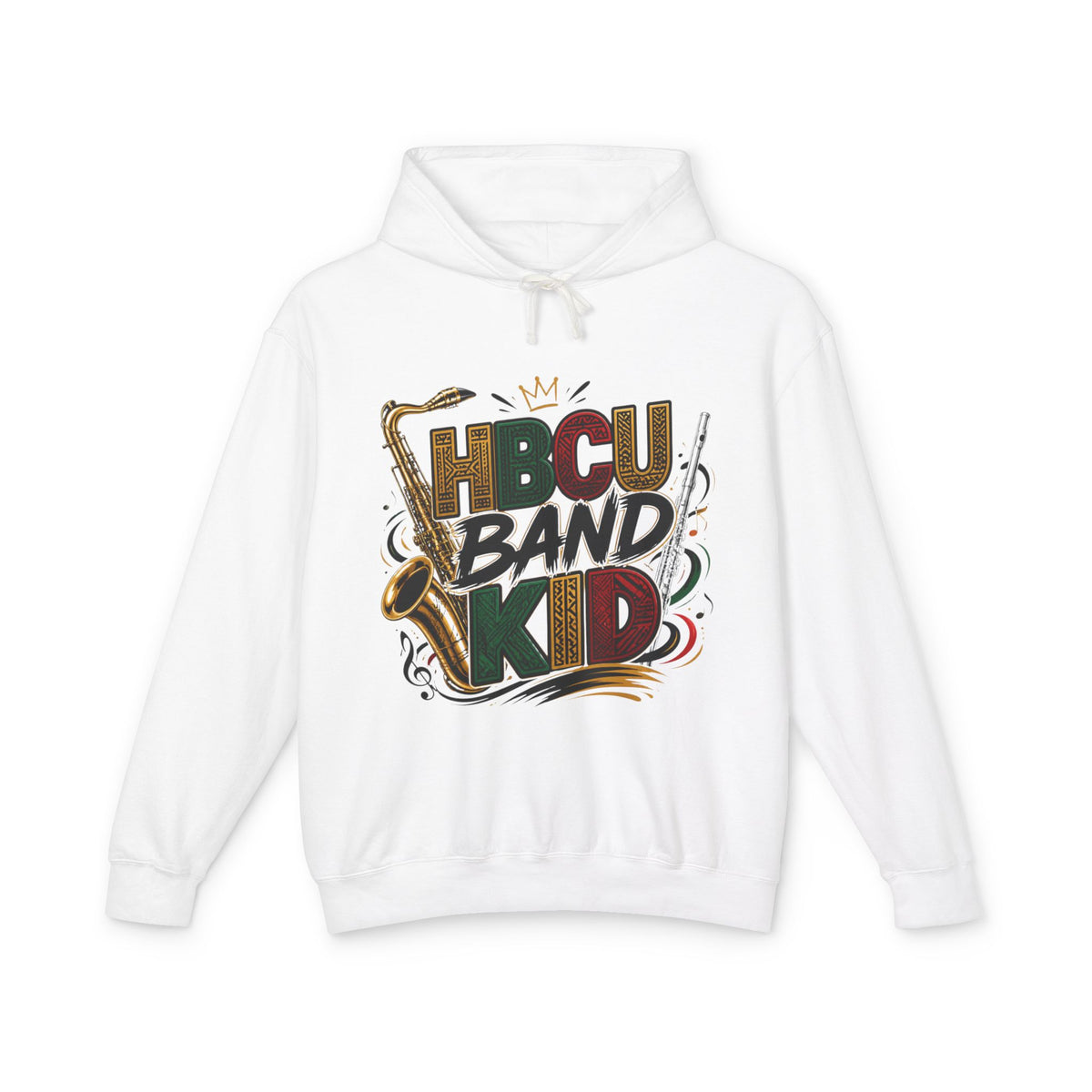 "HBCU Band Kid" Unisex Lightweight Hooded Sweatshirt