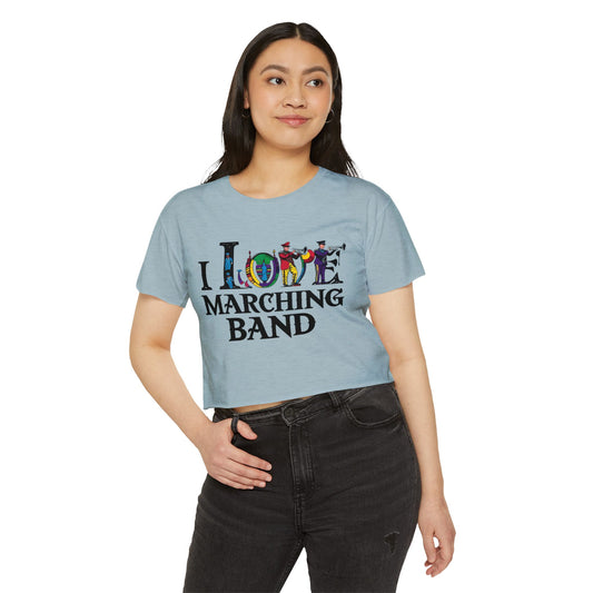 "I Love Marching Band" Festival Crop Top