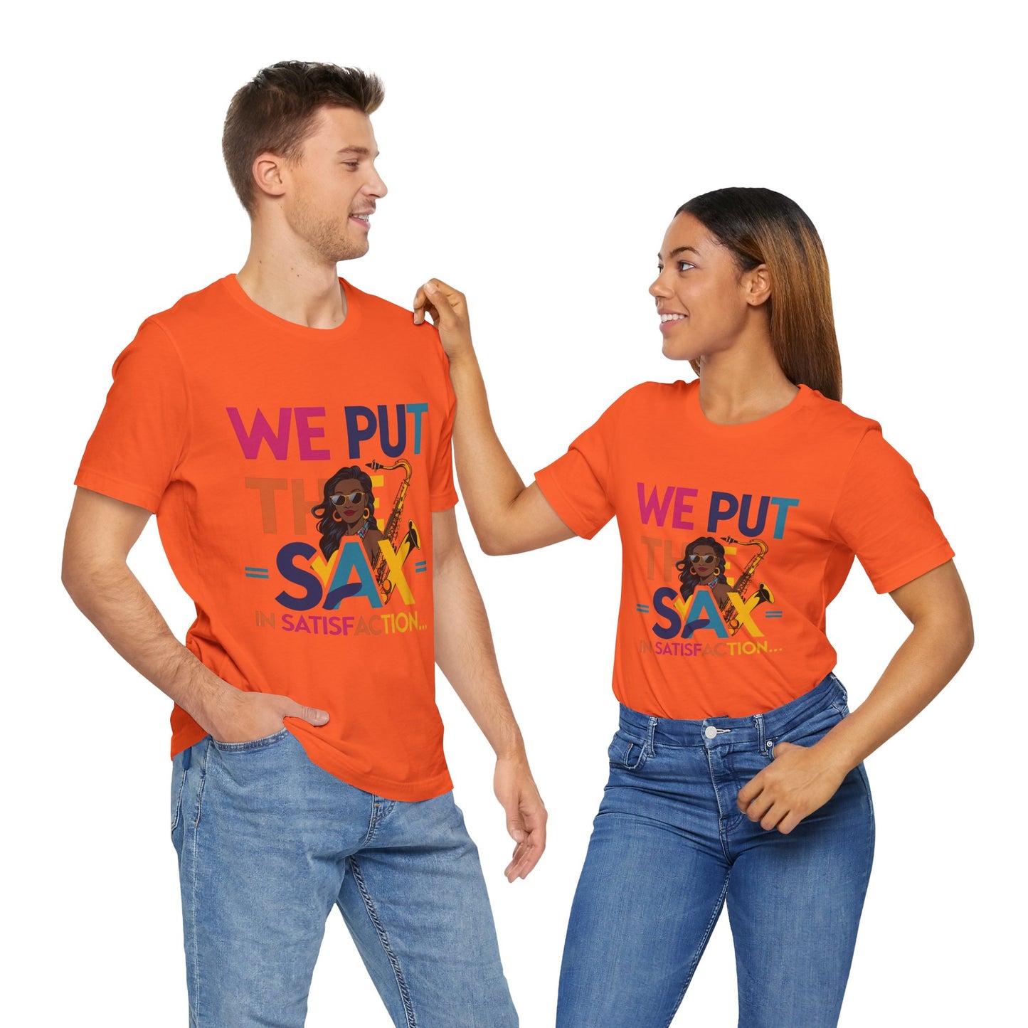 "Sax In Satisfaction" Unisex Graphic T-Shirt