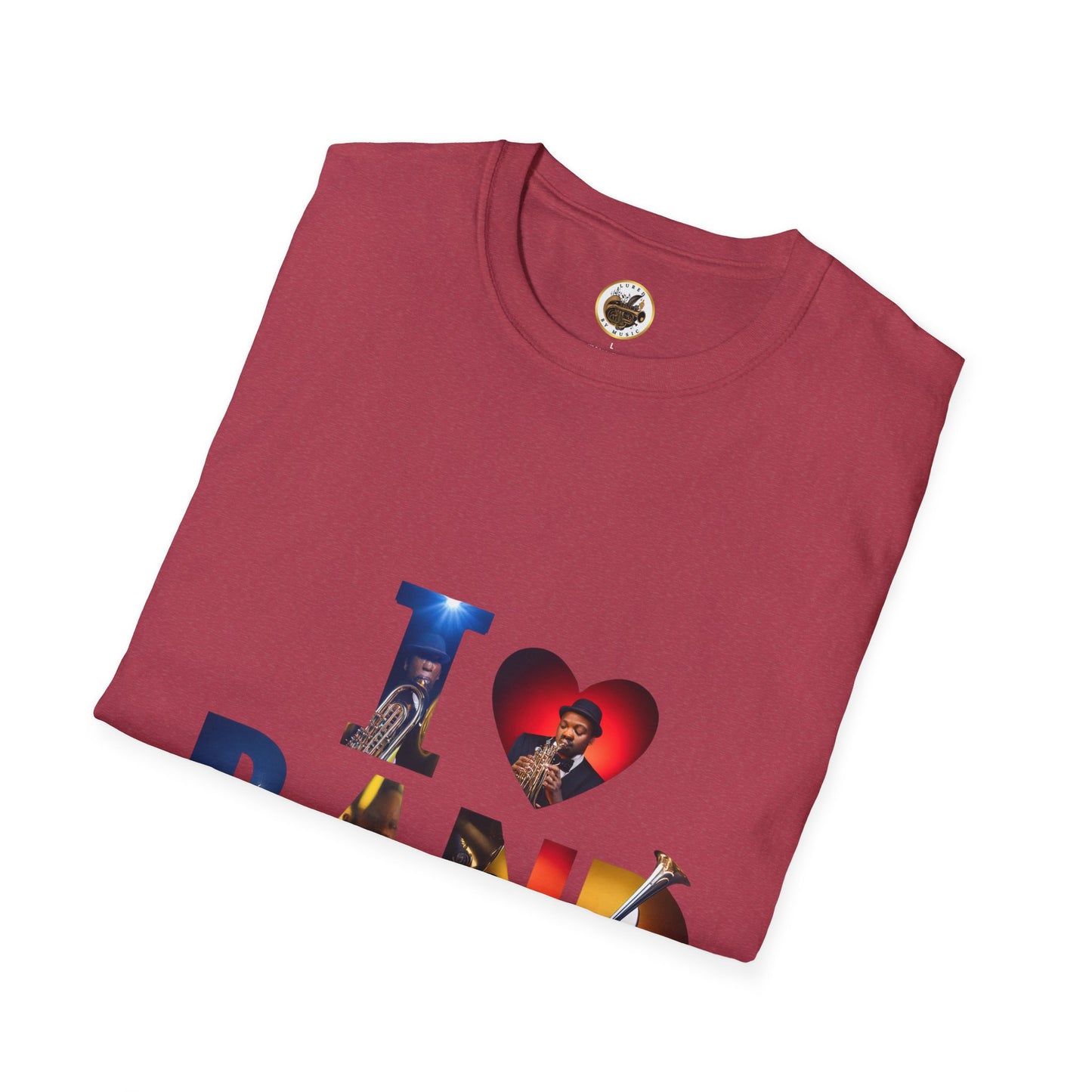 I Love Band Unisex Softstyle T-Shirt