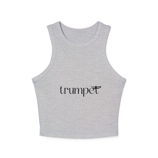 "Trumpet" Women's Micro Rib Racer Tank Top